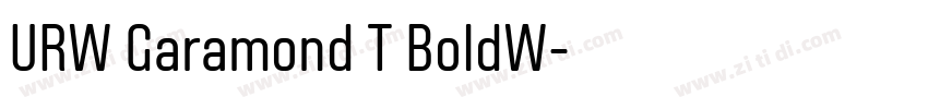 URW Garamond T BoldW字体转换